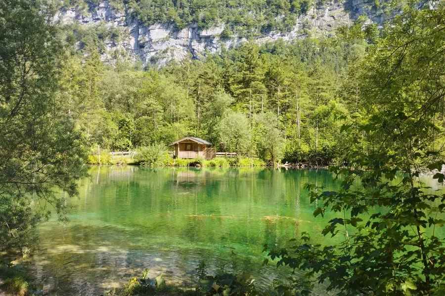 der Bluntausee im Bluntautal romantisch schön